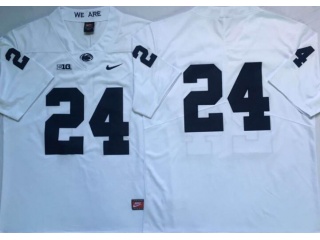 Penn State Nittany Lions #24 Limited Jerseys White 