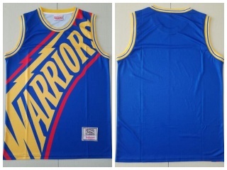 Golden State Warriors Mitchell&Ness Big Face Jersey Royal Blue