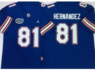 Florida Gators #81 Aaron Hernandez Limited Jersey Blue