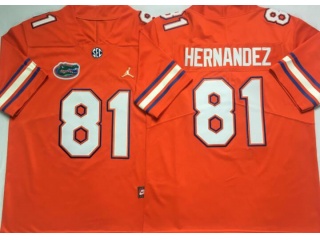 Florida Gators #81 Aaron Hernandez Limited Jersey Orange