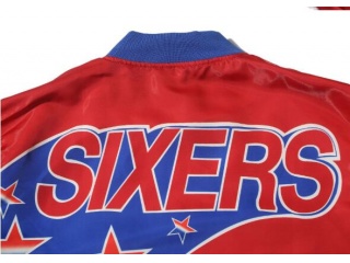 Philadelphia 76ers Mitchell&Ness Jackets Red