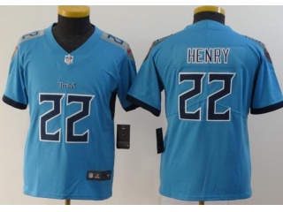 Youth Tennessee Titans #22 Derrick Henry Limited Jersey Baby Blue 