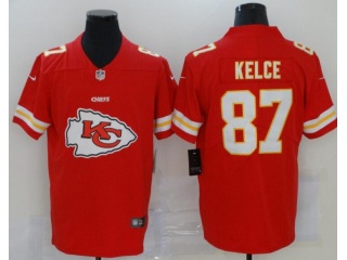 Kansas City Chiefs #87 Travis Kelce Limited Jersey Red Logo 