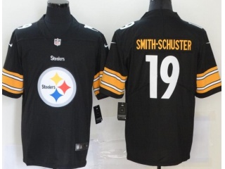 Pittsburgh Steelers #19 JuJu Smith-Schuster Logo Limited Jersey Black