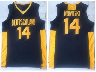 Deutschland Team Germany #14 Dirk Nowitzki Jersey Blue