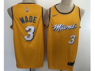 Nike Miami Heat #3 Dwyane Wade Jersey Yellow 