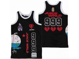 #999 Juice Wrld Tribute Basketball Jersey Black