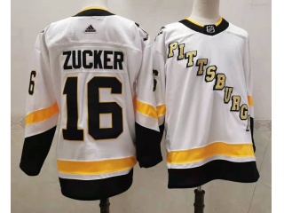 Adidas Pittsburgh Penguins #16 Jason Zucker 2021 Breakaway Jersey White