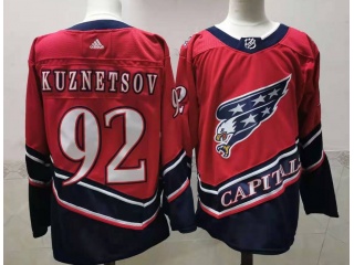 Adidas Washington Capitals #92 Evgeny Kuznetsov Retro Jersey Red