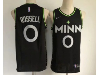 Nike Minnesota Timberwolves #0 D'Angelo Russel 2020-21 City Jersey Black