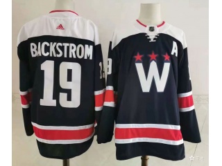 Adidas Washington Capitals #19 Nicklas Backstrom Retro Jersey Blue