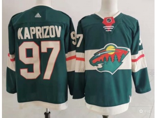 Adidas Minnesota Wild #97 Kirill Kaprizov Jersey Green