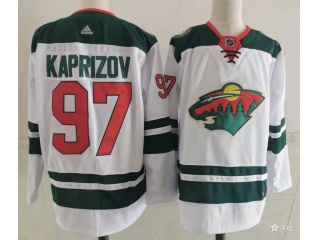 Adidas Minnesota Wild #97 Kirill Kaprizov Jersey White