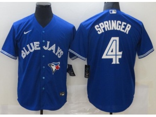 Nike Toronto Blue Jays #4 George Springer Cool Base Jersey Blue