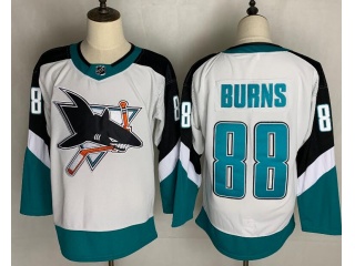 Adidas San Jose Sharks #88 Brent Burns Retro Jersey White