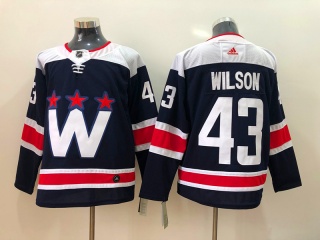 Adidas Washington Capitals #43 Tom Wilson Retro Jersey Blue