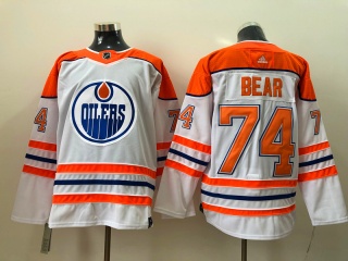 Adidas Edmonton Oilers #74 Ethan Bear Retro Jersey White