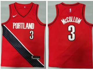 Nike Portland Trail Blazers #3 CJ McCollum 2019-20 City Jersey Red 