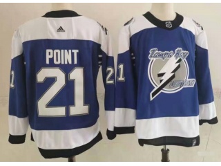 Adidas Tampa Bay Lightning #21 Brayden Point Hockey Jersey White Retro