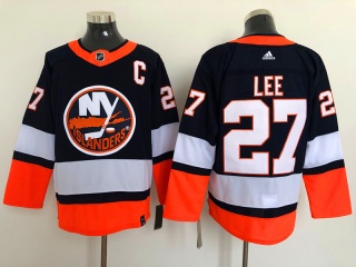 Adidas New York Islanders #27 Anders Lee Retro Jersey Navy Blue