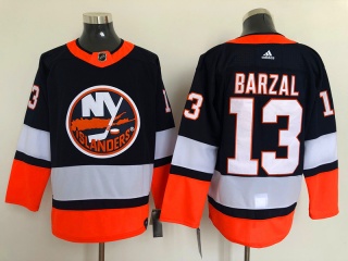 Adidas New York Islanders #13 Mathew Barzal Retro Jersey Navy Blue