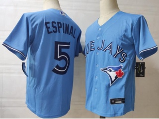 Nike Toronto Blue Jays #5 Santiago Espinal Cool Base Jersey Light Blue