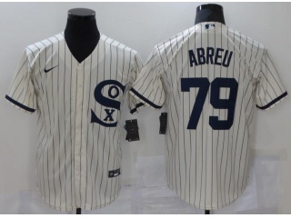 Nike Chicago White Sox #79 Jose Abreu Field Of Dreams Cool Base Jersey Cream