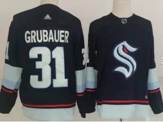 Seattle Kraken #31 Philipp Grubauer Jersey Blue