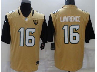 Jacksonville Jaguars #16 Trevor Lawrence Inverted Limited Jersey Yellow 