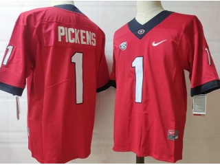 Georgia Bulldogs #1 George Pickens Limited Jerseys Red