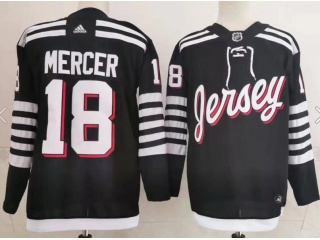 Adidas New Jersey Devils #18 Dawson Mercer 3rd Jersey Black 