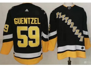  Adidas Pittsburgh Penguins #59 Jake Guentzel 2021 Jersey Black