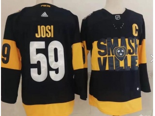 Adidas Nashville Predators #59 Roman Josi 2022 Stadium Jersey Black