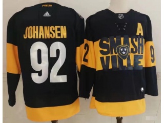 Adidas Nashville Predators #92 Ryan Johansen 2022 Stadium Jersey Black