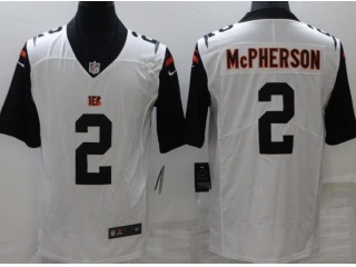 Cincinnati Bengals #2 Evan McPherson Limited Jersey White Color Rush