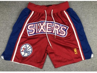 Philadelphia 76ers Just Don Shorts Red 