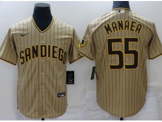 Nike San Diego Padres #55 Sean Manaea Cool Base Jersey Tan