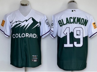 Nike Colorado Rockies #19 Charlie Blackmon City Cool Base Jersey Green