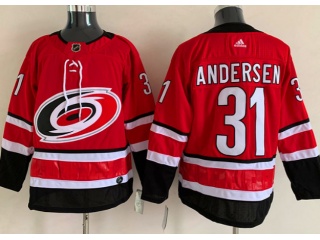 Adidas Carolina Hurricanes #31 Frederik Andersen Jersey Red