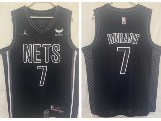 Jordan Brooklyn Nets #7 Kevin Durant 22-23 Jersey Black 