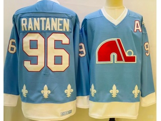 Colorado Avalanche #96 Mikko Rantanen Throwback Jersey Blue