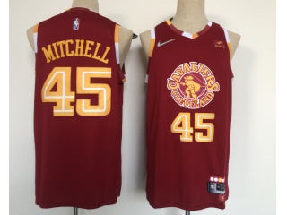 Nike Cleveland Cavaliers #45 Donovan Mitchell 2022 City Jersey Red 