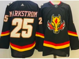 Calgary Flames #25 Jacob Markstrom Retro Jerse Black 