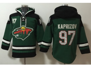 Minnesota Wild #97 Kirill Kaprizov Hoodie Green 