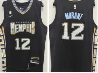 Nike Memphis Grizzlies #12 Ja Morant 22-23 City Jersey Black 