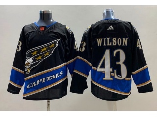 Adidas Washington Capitals #43 Tom Wilson 2023 Reverse Jersey Black