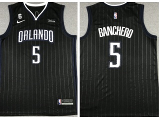 Nike Orlando Magic #5 Paolo Banchero 2022-23 City Jersey Black