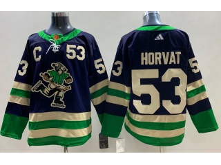 Adidas Vancouver Canucks #53 Bo Horvat 2023 Reverse Jersey Blue