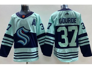 Seattle Kraken #37 Yanni Gourde 2023 Reverse Jersey Blue