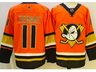 Adidas Anaheim Ducks #11 Trevor Zegras Hockey Jersey Orange 